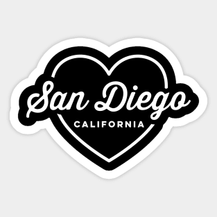 San Diego California Love Sticker